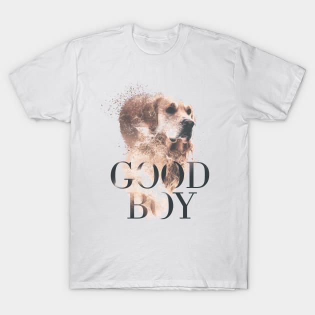 Good Boy Golden Retriever T-Shirt by MarinasingerDesigns